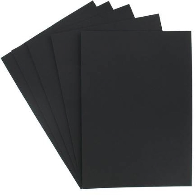 Picture of Black Sketch Art paper A4 size 10 pcs Works perfectly with metallic inks and white gel pens