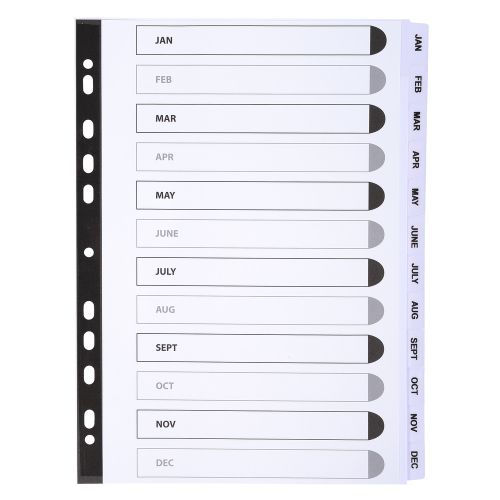 Picture of File Divider A4 size , 1-12, January-Decemember