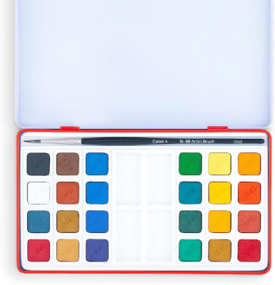 Picture of Camel Artist water color cake Pack of 24 Shade