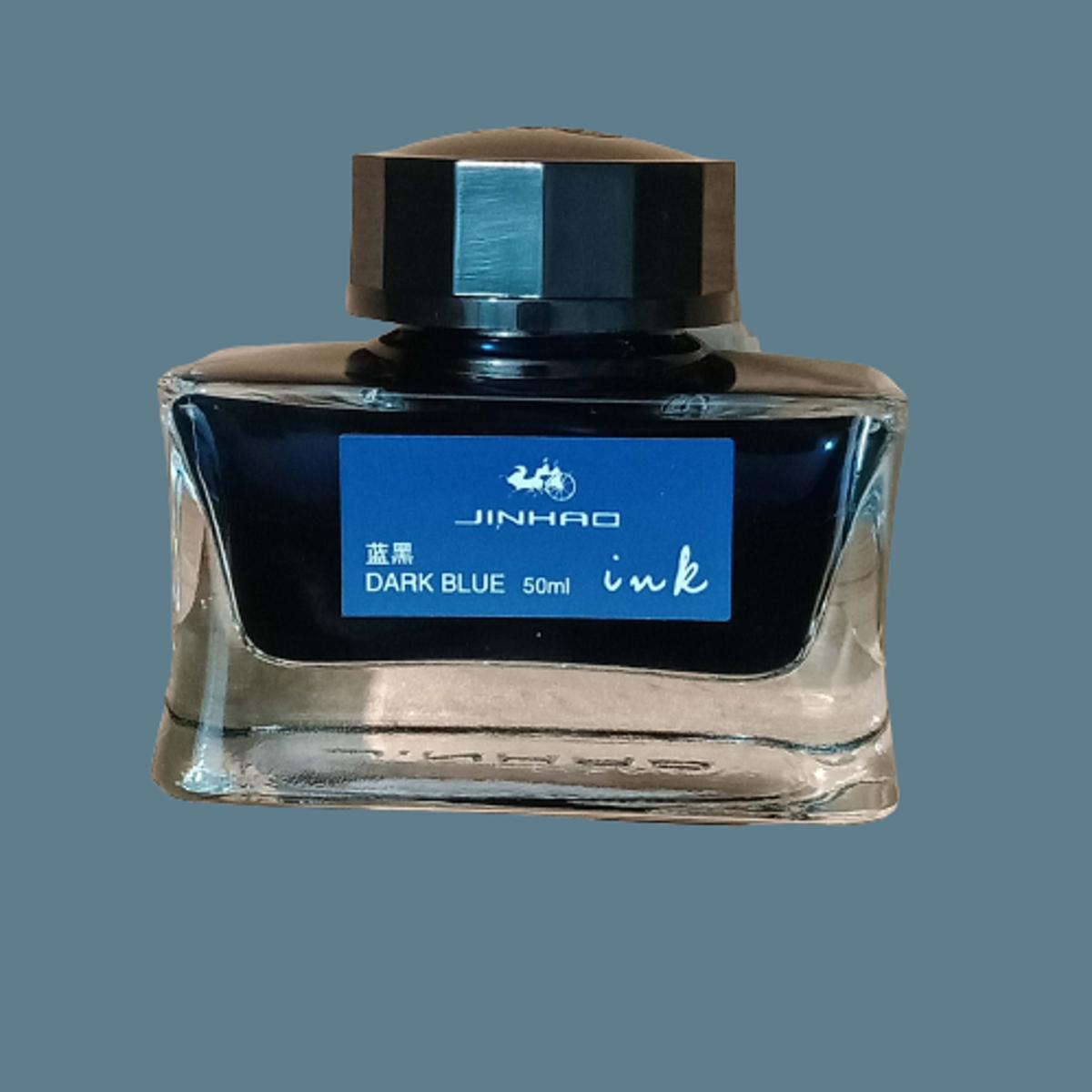 Picture of JINHAO hardcover Glass bottle ink Dark Blue - 50 ml