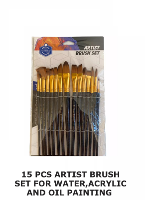 Picture of Keep Smiling 6128M Artist Brush Set 15 pcs set