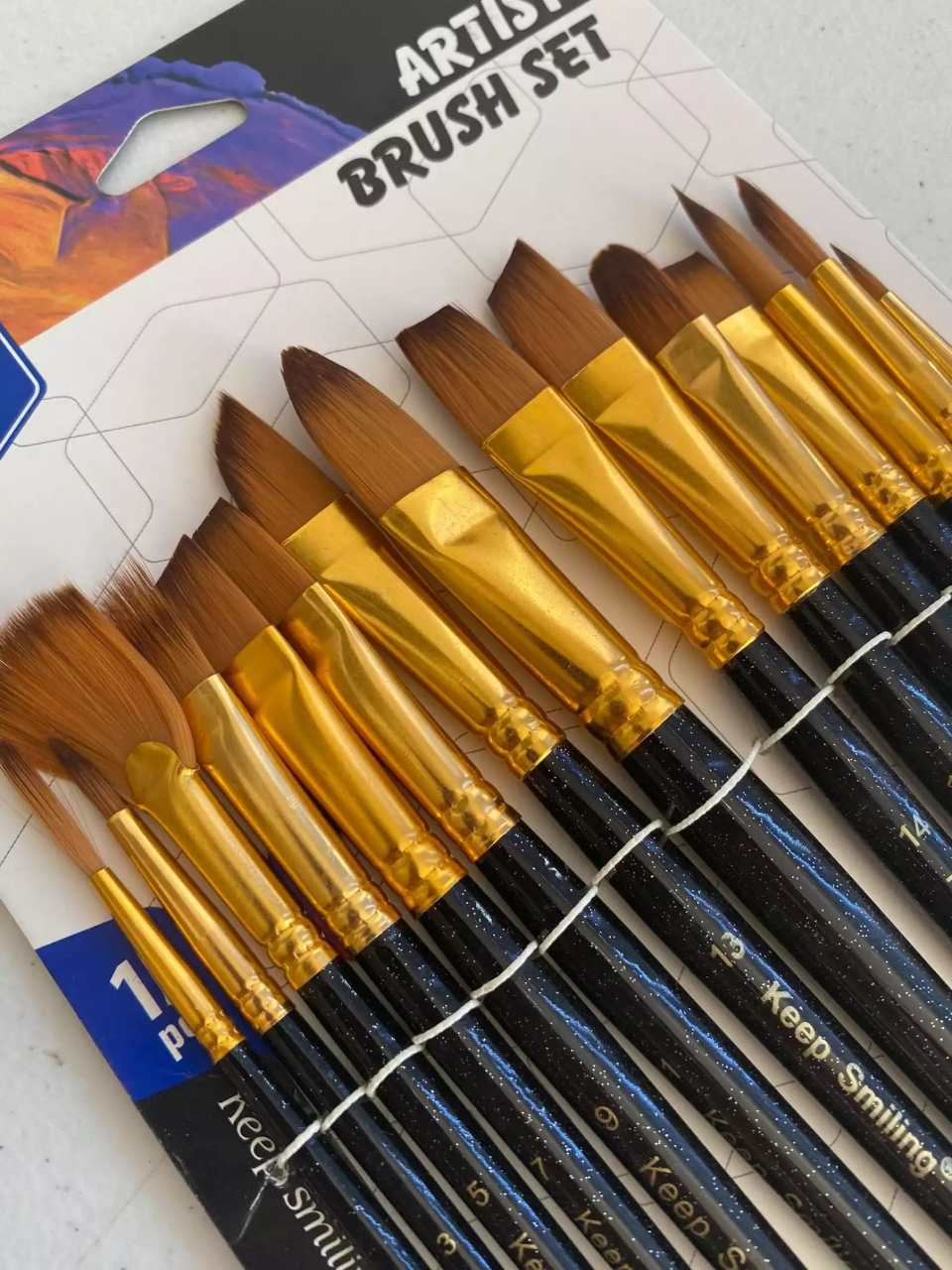 Picture of Keep Smiling 6128M Artist Brush Set 15 pcs set