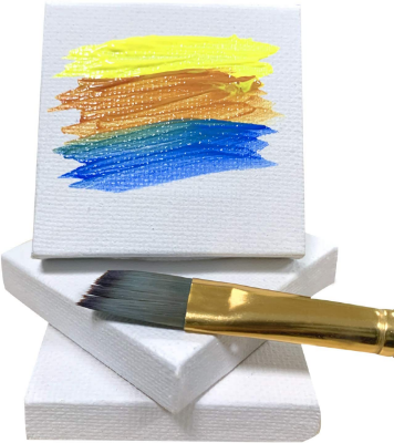 Picture of White Mini Canvas 2x2 inch 3 Pcs