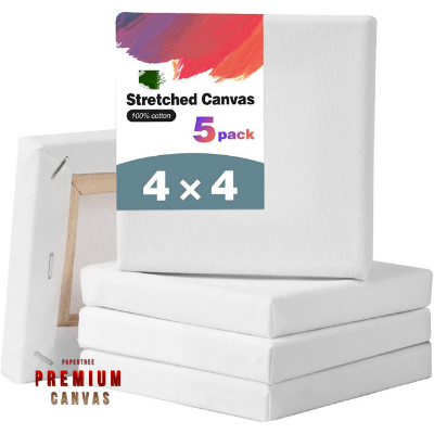 Picture of White Premium Canvas 4X4 - Combo Of 5 pcs