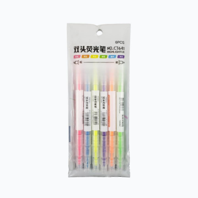 Picture of Double-Head Highlighter 6 pcs pack