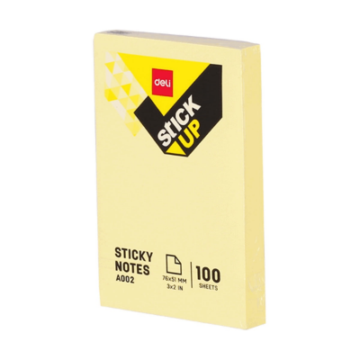 Picture of DELI EA00253 Sticky note Yellow 3x2 inch