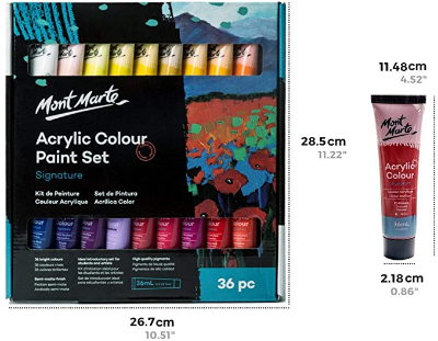 Picture of Mont Marte Signature Acrylic Color 36 ml