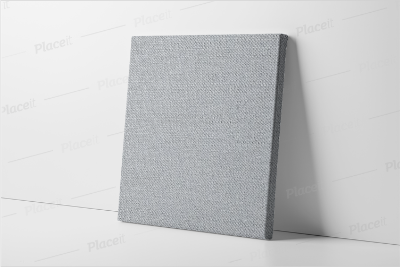 Picture of Metalic color canvas for painting Silver 4X4 Inch