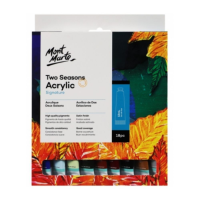 Picture of Mont Marte Signature Paint Set - Two Seasons Pastel Acrylic Paint 18pc