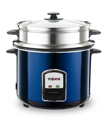 Buy VISION Rice Cooker 3.0 Liter REL-50-05 SS Blue (Double Pot) Online at Best Price