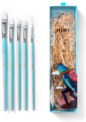 Picture of HIMI Paint Brushes Set 5 Pcs Flat