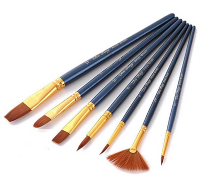 Picture of Keep Smiling Artist Brush Set 7 Pieces Nylon Hair Artist Brushes 8070