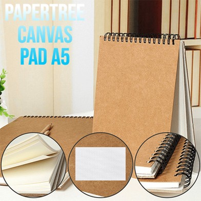 Picture of PAPERTREE Premium Quality Canvas Pad for Acrylic Water and Oil color A5 SIZE