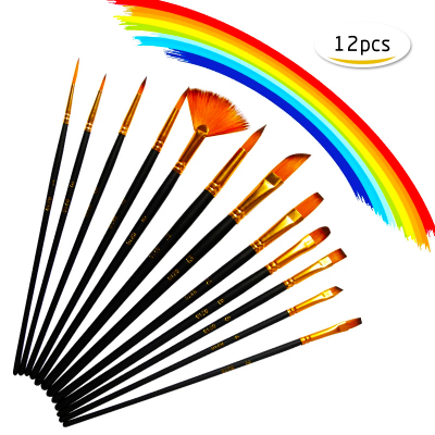 Picture of Keep Smiling Artist Paint Brush Set Of 12 Pcs (M-A6308)