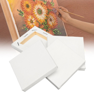 Picture of White Premium Canvas 6x6 inch Pack Of 3 Pcs