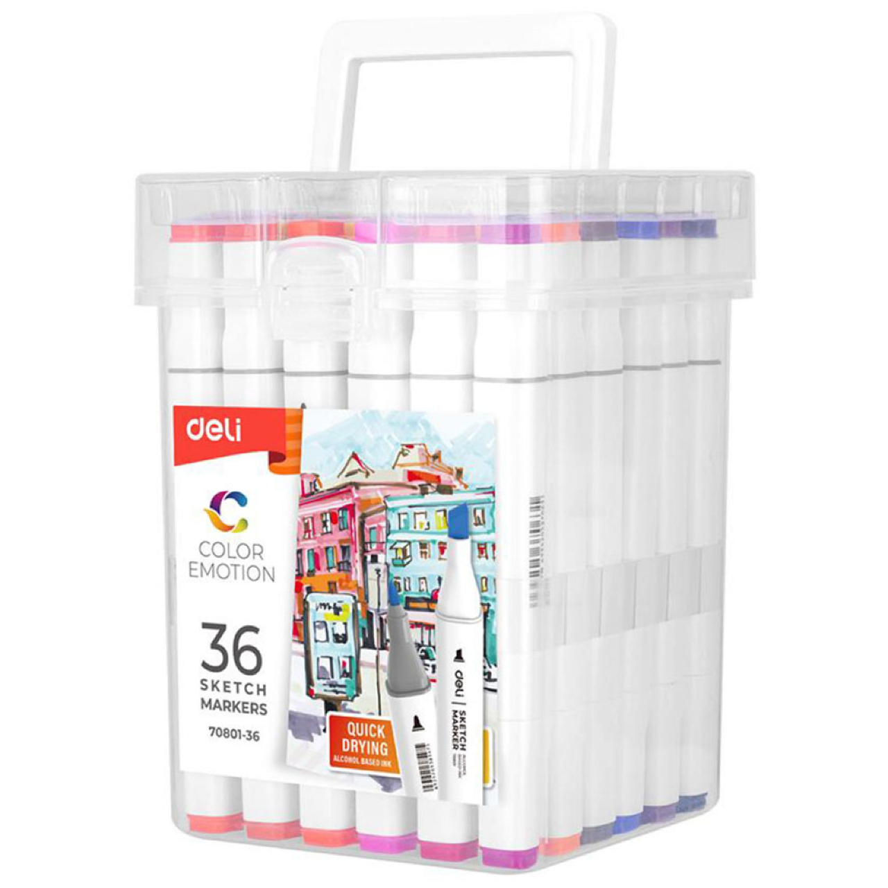 Picture of Deli 24 or 36Pcs color emotion dual tip sketch marker