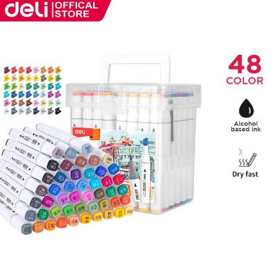 Picture of Deli Dual Tip Sketch Art Marker 48 pcs