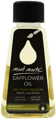 Picture of Mont Marte Premium Safflower Oil, 125ml (4.2oz), Oil Paint Medium, Suitable for All Colors