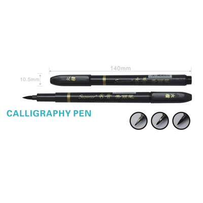 Picture of Superior Calligraphy Writing Pens Soft Head Brush Pen Black Ink