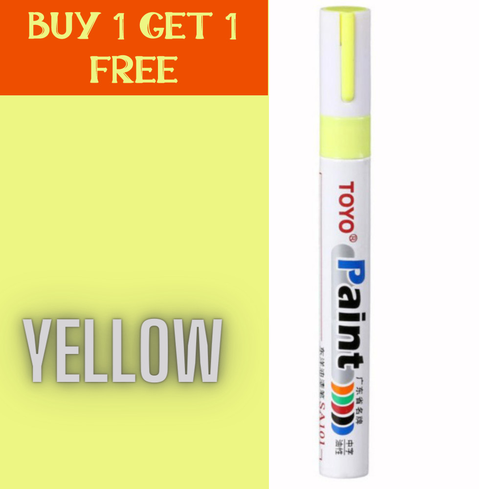 Picture of Toyo Paint Permanent Marker  Yellow (Buy 1 Get 1 Free)