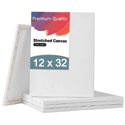 Picture of Papertree White Premium Canvas 12x32 inch