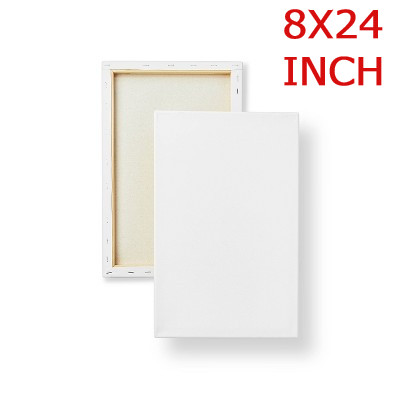 Picture of White Premium Canvas  8x24 inch