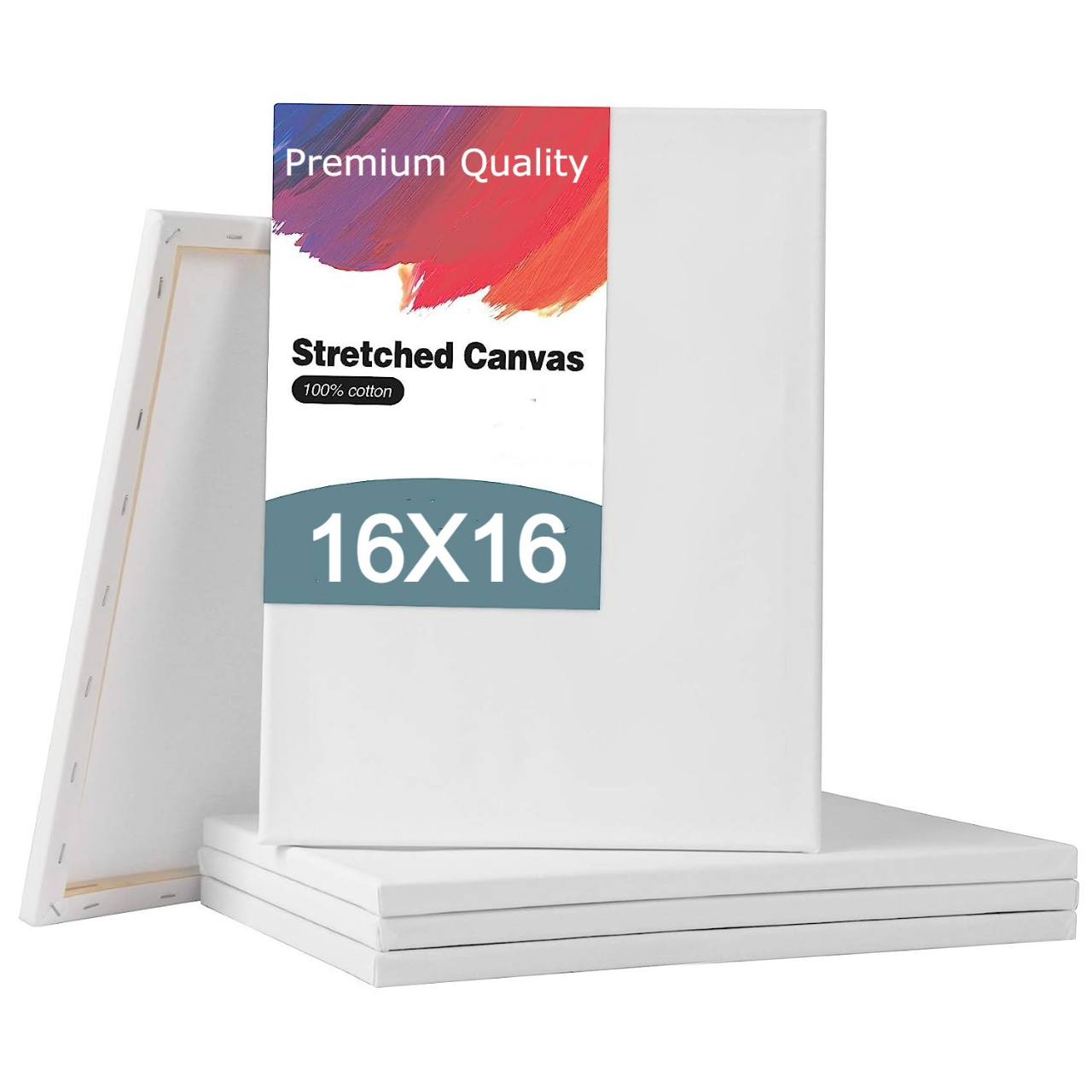 Picture of Papertree White Premium Canvas 16x16 inch