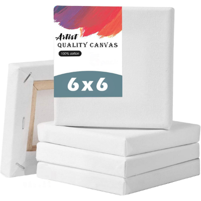 Picture of Papertree White Premium Canvas 6X6 INCH 2PCS