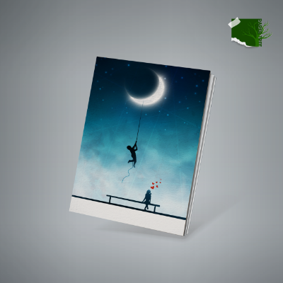 Picture of Papertree Rulled Note Book (Romantic moment on moonlight night)