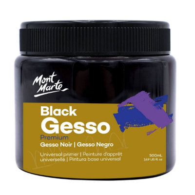 Picture of Black Gesso 500ml, Mont Marte