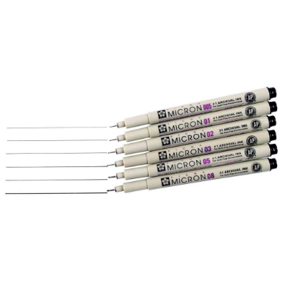 Picture of Sakura Pigma Micron Pens, 6 pcs