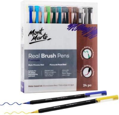 Picture of Mont Marte Premium Real Brush Pens 24pc