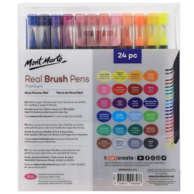 Picture of Mont Marte Premium Real Brush Pens 24pc