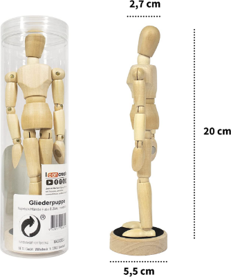 Picture of Mont Marte Wooden Manikin Magnetic 20 cm