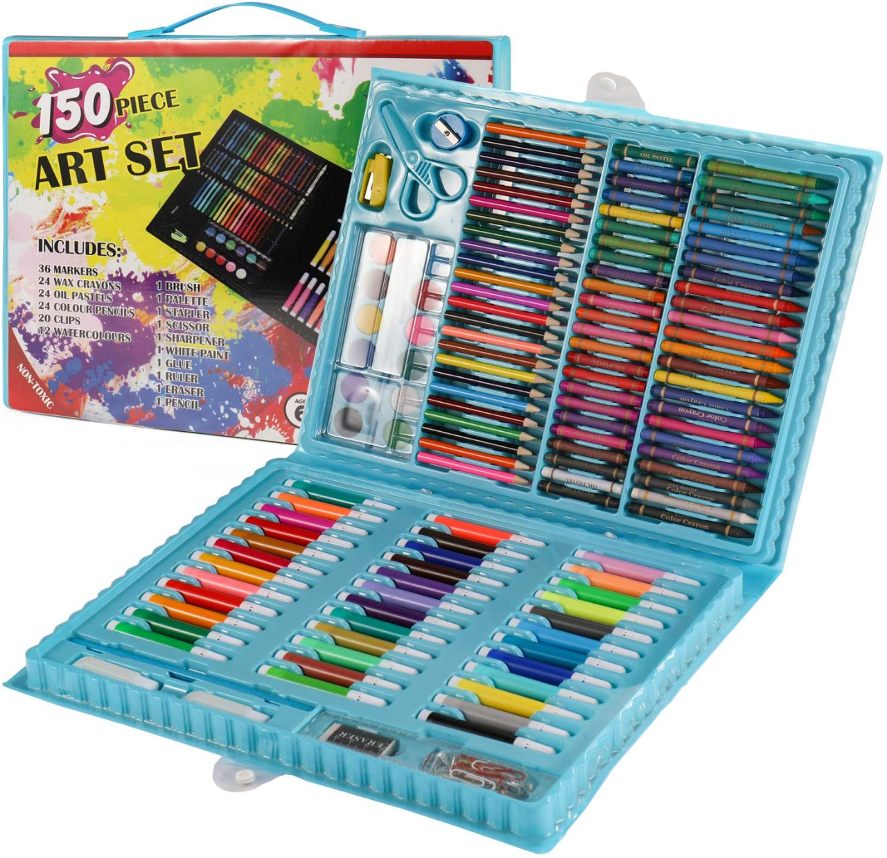 Picture of 150 Pcs Kids Drawing Painting Set Art Set Children Drawing Supplies
