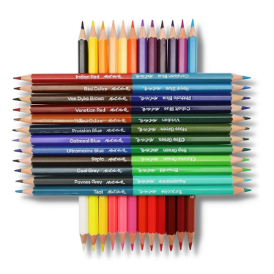 Picture of Mont Marte Dual Color 24 pcs sketch pencil set & hi quality pigment set