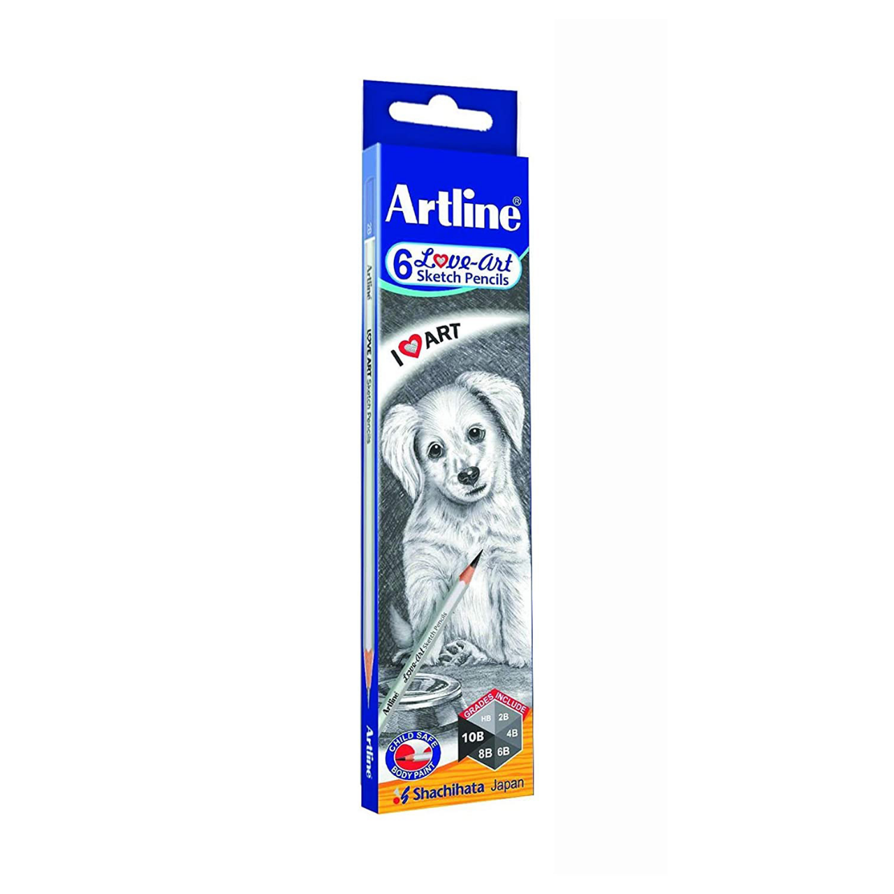 Picture of Artline HB, 2B, 4B, 6B, 8B, 10B Sketch Pencil Set