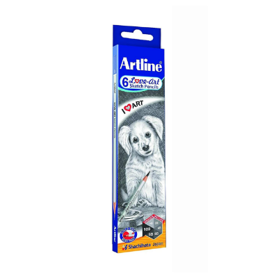 Picture of Artline HB, 2B, 4B, 6B, 8B, 10B Sketch Pencil Set