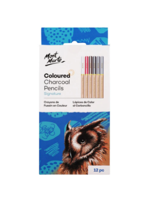 Picture of Mont Marte Coloured Charcoal Pencils 12pc