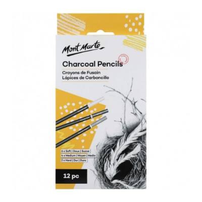 Picture of Mont Marte Charcoal Pencils 12pc