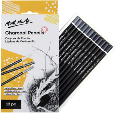 Picture of Mont Marte Charcoal Pencils 12pc