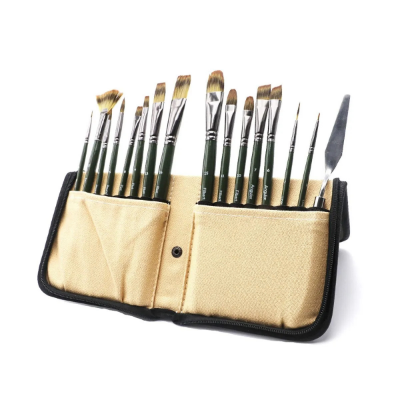 Picture of Mont marte Brush Set with Easel Wallet 17pc