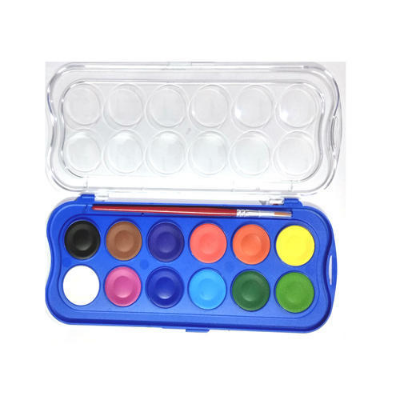 Picture of DOMS Water Color Cakes 12 Shades (30 mm) & 1 Brush include
