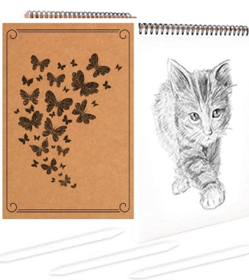 Picture of Paper Tree Spiral Sketch,art,drawing Book,Cardtige paper book, hand note bok (50sheets/100 page)