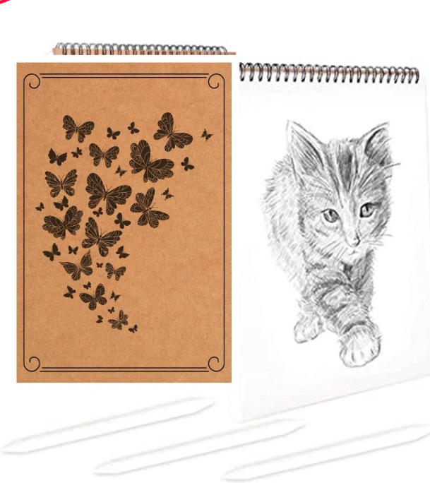 Picture of Paper Tree Premium Sketch Art Book A5 Size ( Butterfly)