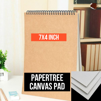 Picture of PAPERTREE Canvas Pad 7X4 INCH , 30 PAGE