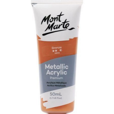 Picture of Metallic Acrylic Paint Tube Premium 50ml (BRONZE)