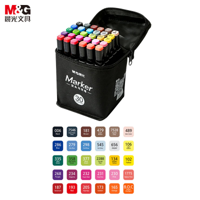 Picture of M&G Art Marker Dual Head 30 Pcs Black Pack