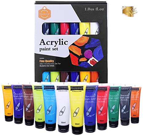 Picture of Keep Smiling Acrylic Paint 12 Colour 30ml