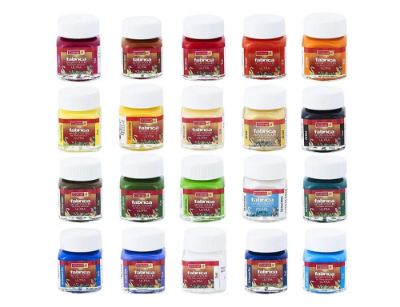 Picture of Camel ফ্যাব্রিকা এক্রাইলিক আল্ট্রা পার্ল এবং মেটালিক রঙের সেট-20 এর প্যাক - water color